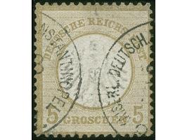 1872, Kleiner Schild 5 Gr. ockerbraun, sauber gestempelt “KAISERL.DEUTSCH.P.A. CONSTANTINOPEL”, tadellos, Fotobefund Steuer B