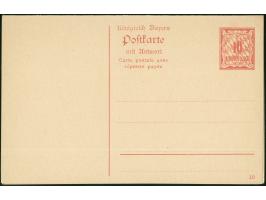 1910, Doppelkarte 10 Pfg. mit geteilter Anschriftenseite, ungebraucht
