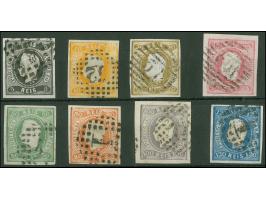 1866, King Louis I. 5-120 r., all with fresh colour and ample to large margins, used, 120 r. with relief break, otherwise fin