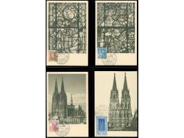 1948, Kölner Dom 6 – 50 Pfg., je mit Ersttagssonderstempel auf Maximumkarten&nbsp;