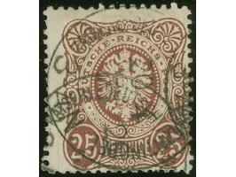 1875/80, Pfennige 25 Pfg. rötlichbraun, sauber gestempelt “KAISERL.DEUTSCH.P.A. CONSTANTINOPEL 20.4.”, tadellos, Kurzbefund S