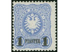 1884, Aufdruck auf Pfennig 1 Pia. auf 20 Pfg. dunkelultramarin, postfrisch, tadellos, sign. Hollmann BPP