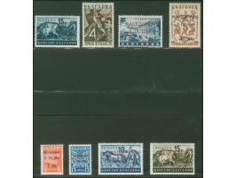 1944, 1-30 L., postfrisch, einwandfrei, drei Marken signiert Karaivanoff