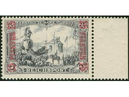 1900, Germania 15 Pia. auf 3 M. violettschwarz, Urmarkentype I, rechtes Seitenrandstück, postfrisch, tadellos, sign. Gentzsch