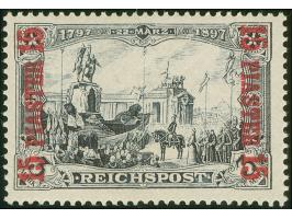 1900, Germania 15 Pia. auf 3 M. violettschwarz, Urmarkentype II, postfrisch, tadellos, unsigniert, Fotobefund Jäschke-L. BPP 