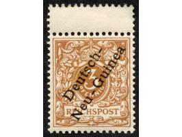 1897, Aufdruckausgabe 3 Pfg. hellockerbraun, mit Aufdruckfehler “senkrechter Strich des h in Deutsch sehr dünn” (Aufdruckfeld