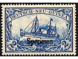 1900/01, Kaiseryacht ohne Wz. 2 M. schwärzlichblau, mit Aufdruck “Specimen”, sauber ungebraucht, tadellos, Kurzbefund Steuer 