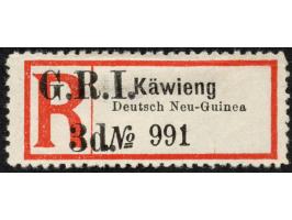 1914, Einschreibzettel 3 d. auf Käwieng (Grotesk), ungebraucht ohne Gummi, tadellos, sign. Hoffmann-Giesecke