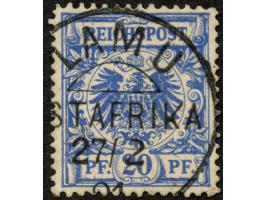 1890/91, Krone/Adler 20 Pfg. mittelultramarin, sauber gestempelt “LAMU 27/2 91”, tadellos, Fotoatteste Jäschke-L. BPP (2010) 