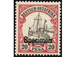 1901, Kaiseryacht o. Wz. 20 P. dunkelrötlichkarmin/schwarz, mit Aufdruck “Specimen”, postfrisch, tadellos, sign. Pauligk BPP
