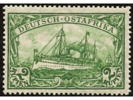 1905/20, Kaiseryacht m. Wz. 2 R. dunkelsmaragdgrün, mit Plattenfehler “Retusche in der Wolke über dem Bug des Schiffes” (Feld