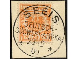 1900, Krone/Adler 25 Pfg. gelblichorange, sauber gestempelt “SEEEIS 23/12 00” auf Briefstück, tadellos, sign. Steuer BPP