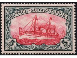 1901, Kaiseryacht ohne Wz. 5 M. grünschwarz/bräunlichkarmin, postfrisch, tadellos, unsignirt, Fotobefund Steuer BPP (2016)
