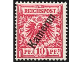 1897, Aufdruckausgabe 10 Pfg. lilarot, hellzinnober qaurzend, postfrisch, tadellos, sign. Steuer BPP, Fotobefund Jäschke-L. B