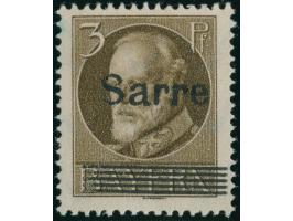 1920, unverausgabte Ludwig 3 Pfg., mit Aufdruckfehler “dünnes ”S"", postfrisch, tadellos. Ein sehr seltener Aufdruckfehler au