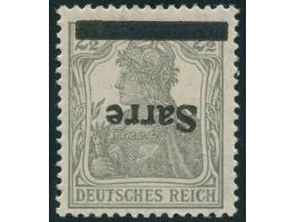 1920, Germania 2 ½ Pfg., Aufdrucktype I, Aufdruck kopfstehend, sauber ungebraucht, tadellos, u.a. sign. A. Burger BPP sowie F