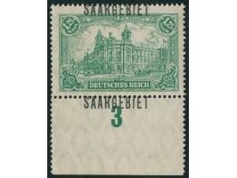 1920, Germania 1,25 M., mit stark nach unten verschobenem Aufdruck, sodass sich der Aufdruck oben bzw. auf dem Unterrand und 