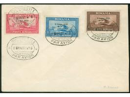 1930, air mail issue complete set with overprint "8 IUNIE 1930", commemorating the Accession to the throne of Carol II with r