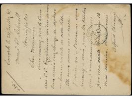 1879, 20 Para violet postal stationery cut out tied by Constantinople 24/Juil 1879 c.d.s. to Formular card 1870 issue to Engl