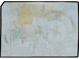 1862, 30 par. blue, closed at right, clear cancellation "TURNU MAGUERELE 4/9" in red, fine and scarce colour of cancellation
