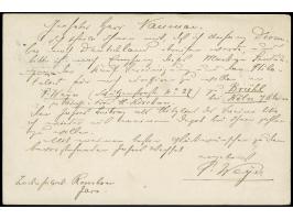 1895/1902, Five postal stationery cards showing clear cancellations of Maos , Premboen (box type &amp; date), Keboemen, Soera