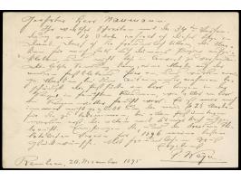 1895/1902, Five postal stationery cards showing clear cancellations of Maos , Premboen (box type &amp; date), Keboemen, Soera