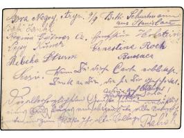 1900, 5 b. postal stationery card cancelled clear DORNA 12/SEP/900 in blue to Czernowitz with 10 h. braun postage due and cle