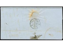 1854, Folded envelope from Gallipoli with taxe mark “25” via French field post (Crimean War) with K2 ‘Armee d Orient B'au. Se