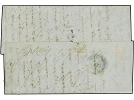 1860, Entire letter endorsed 'Col Vapore del Loit' (Lloyd) at top, addressed ‘Sig.r Teodoro G. Sarandopulo via di Atene per L