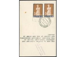 1929/33, Three Air Mail covers/cards including First Flight to Marseille 10.6.29, 3 dr. air mail stamp on cover to NY and 10 