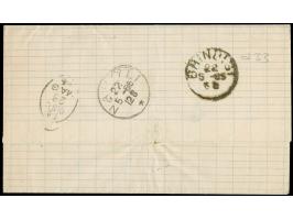 1875/85, Large Hermes Heads: Three covers with different frankings from Patras and Syra, two to Napoli, file folds and tiny f