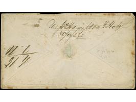 1856, Envelope cancelled ‘CONSTANTINOPEL 19.12’ and ‘FRANCO’ in black, ms. ‘Via Trieste’ and ‘prepaid’, taxe “12” and ink cro