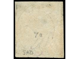 1858, 50 gr. rosa brown, wide margins, unused no gum, tiny oxidized, otherwise fine and a scarce stamp. Signed A. Diena (Mi.f