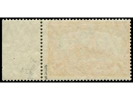 1905/20, Friedensdruck 1 Rupie dunkelkarminrot, postfrisch, tadellos vom rechten Bogenrand, signiert Bothe BPP