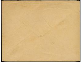 1891, King Luis 50 r. rose postal stationery envelope send with steam ship owner oval ds. ‘MOSES D.BENCHIMOL LISBOA 12/AGO/91