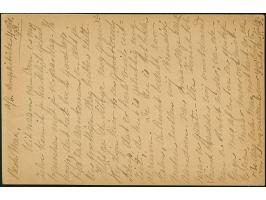 1898, 20 Para auf 5 Kr. rosa Ganzsachenkarte mit blauem K1 ‘Lloyd Austriaco III 4.11.’ geschrieben an Bord Dampfer Amphitrite