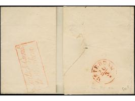 1840, Faltbrief von Leipzig mit schwarzem "LEIPZIG 16 MÄRZ 40" nach Amsterdam, schwarzer Einzeiler "FRANCO" und rotem RA1 "Fr