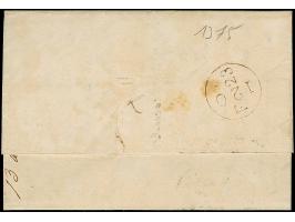 1823, folded envelope from London 23/sep. to Porto, ms. ‘2/6’ british tax and ms. ‘280+40/320’ for portuguese tax, cancelled 