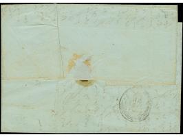 1854, Entire letter from Smirna to Syra, rated 40 lepta in red crayon, reverse with SYRA arrival cds. The cover shows caranti