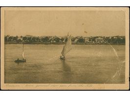 1933, International Aviation Congress 5 m. brown on PYRAMIDS Jan.13/1934 postcard to CAIRO, a scarce single franking, some bo