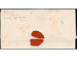 1842, CZASLAU 3 Decm: L2 in blau auf komplettem Faltbrief mit rotem 'Franco' und hs. ‘Franco Gränze’ an den Fürsten Ludwig üb