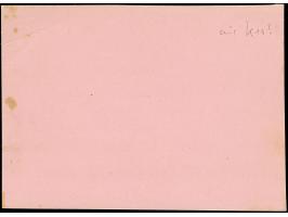 1908, Postal stationery letter card 1 krs. light blue unfolded proof, unused, very fine and extremely scarce (Isfila AN97proo