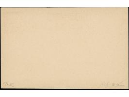 1922, Grand National Assembly postal stationery card 2 krs. brown, partly double surcharge in black-violet, unused, very fine