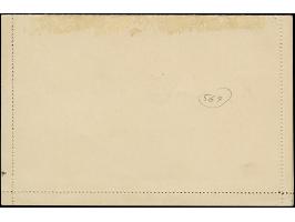 1922, Parliament postal stationery letter card 3 krs. red without handstamp, watermarked, unused, fine (Isfila AN155)