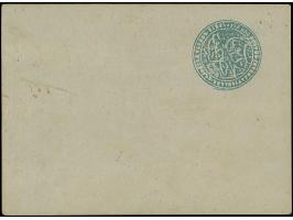 1876, 20 pa. dull lilac on grey postal stationery card, unissued in these colours, handstamped "ESSAI" in black on front of c