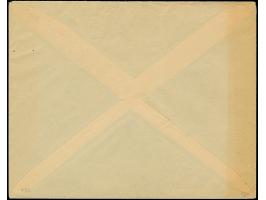 1936, Zeppelin 1 Fr rosakarmin und 2 Fr rotviolett, gemeinsam auf Brief mit TRIESENBERG 30.VII.36 per Einschreiben nach Wien,