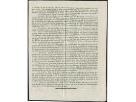 1830, K.K. ‘Circular-Verordnung’ zur Desinfektion von Post um das Vordringen der Cholera zu verhindern.
