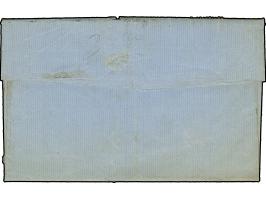 1865, Folded envelope from Aidos (Ajtos) via Burgas and Black Sea route to Constantinople, at arrival Turkey postage due 2 pi