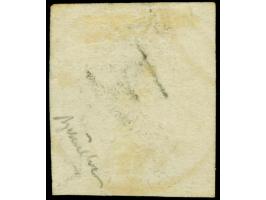 6 Kr. braun, allseits breitrandig, mit zentrisch klarem EKr. "K.K. Feldpostamt No. 1/ 27/12" (Müller 600 P.)