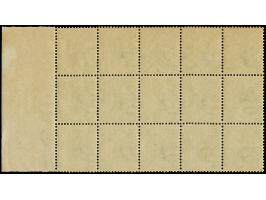 1876/98, 20 a. green, horizontal block of 15, mnh, vf